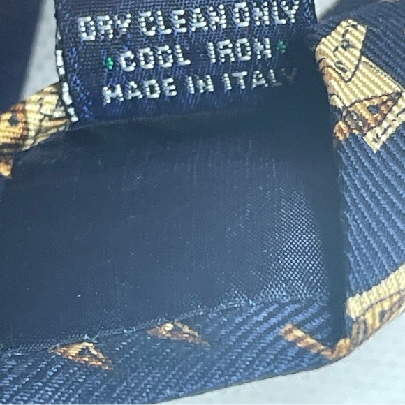 Burberrys of London Silk Neck Tie Fountain Pen Card Suit Pattern Made in Italy - Picture 12 of 14